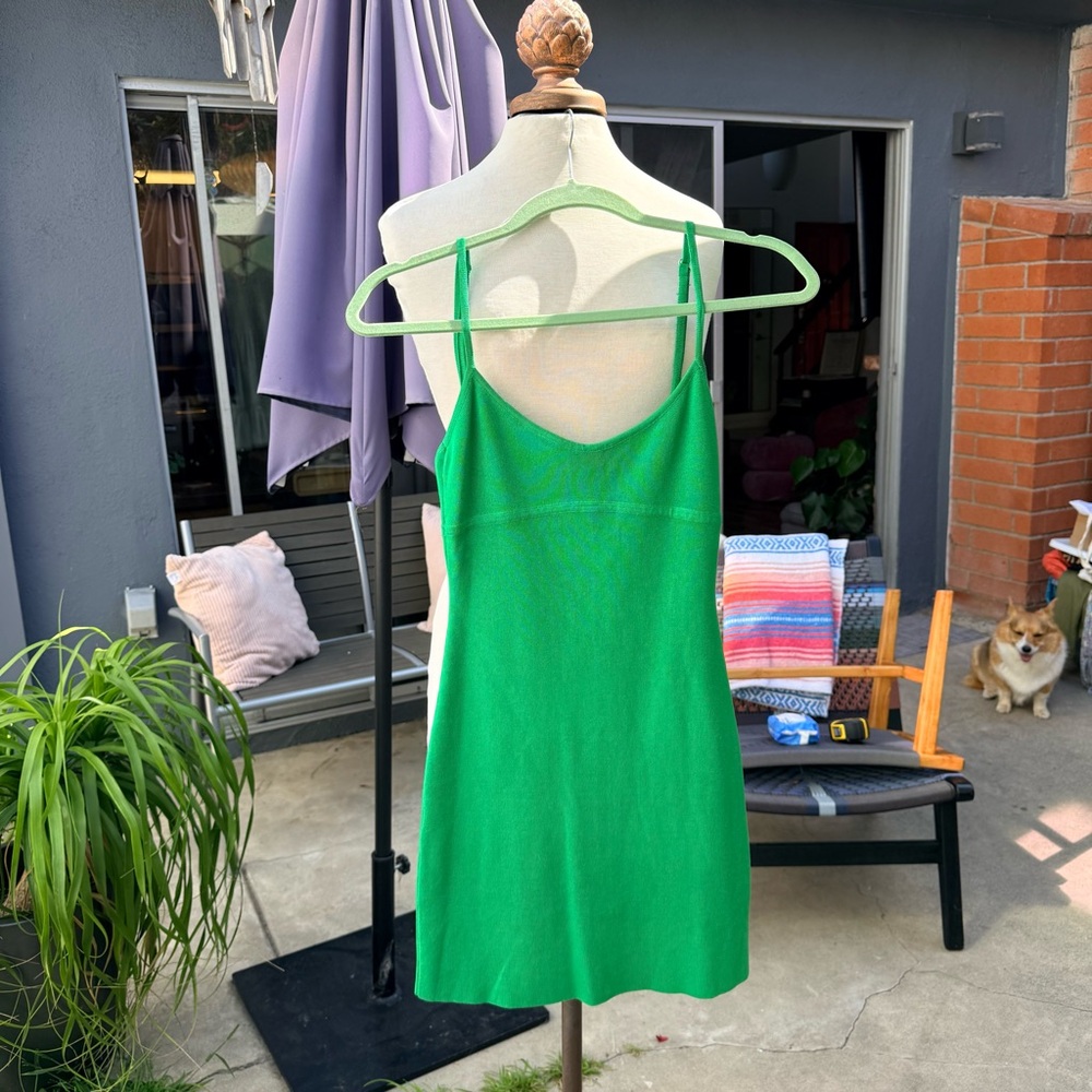 Green NWT Thrills knit mini Dress